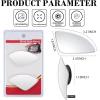 imageLivTee Blind Spot Car Mirror Rectangular HD Glass Frameless Convex Side Mirror Blindspot Reusable 360 Wide Angle Rear View Car Mirrors with Powerful Adjustable Suction Cup  Exterior MirrorsFan