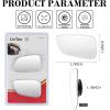 imageLivTee Blind Spot Car Mirror Rectangular HD Glass Frameless Convex Side Mirror Blindspot Reusable 360 Wide Angle Rear View Car Mirrors with Powerful Adjustable Suction Cup  Exterior MirrorsFramelessNew