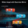 imageLivTee Blind Spot Car Mirror Rectangular HD Glass Frameless Convex Side Mirror Blindspot Reusable 360 Wide Angle Rear View Car Mirrors with Powerful Adjustable Suction Cup  Exterior MirrorsXLarge