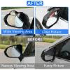 imageLivTee Blind Spot Car Mirror Rectangular HD Glass Frameless Convex Side Mirror Blindspot Reusable 360 Wide Angle Rear View Car Mirrors with Powerful Adjustable Suction Cup  Exterior MirrorsWith Covers