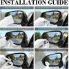 imageLivTee Blind Spot Car Mirror Rectangular HD Glass Frameless Convex Side Mirror Blindspot Reusable 360 Wide Angle Rear View Car Mirrors with Powerful Adjustable Suction Cup  Exterior MirrorsCupOval