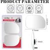 imageLivTee Blind Spot Car Mirror Rectangular HD Glass Frameless Convex Side Mirror Blindspot Reusable 360 Wide Angle Rear View Car Mirrors with Powerful Adjustable Suction Cup  Exterior MirrorsXLarge