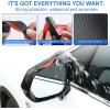 imageLivTee Blind Spot Car Mirror Rectangular HD Glass Frameless Convex Side Mirror Blindspot Reusable 360 Wide Angle Rear View Car Mirrors with Powerful Adjustable Suction Cup  Exterior MirrorsWith Covers