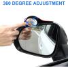 imageLivTee Blind Spot Car Mirror Rectangular HD Glass Frameless Convex Side Mirror Blindspot Reusable 360 Wide Angle Rear View Car Mirrors with Powerful Adjustable Suction Cup  Exterior MirrorsWith Covers