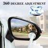 imageLivTee Blind Spot Car Mirror Rectangular HD Glass Frameless Convex Side Mirror Blindspot Reusable 360 Wide Angle Rear View Car Mirrors with Powerful Adjustable Suction Cup  Exterior MirrorsCupRound