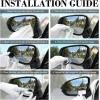 imageLivTee Blind Spot Car Mirror Rectangular HD Glass Frameless Convex Side Mirror Blindspot Reusable 360 Wide Angle Rear View Car Mirrors with Powerful Adjustable Suction Cup  Exterior MirrorsCupRectangular