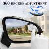 imageLivTee Blind Spot Car Mirror Rectangular HD Glass Frameless Convex Side Mirror Blindspot Reusable 360 Wide Angle Rear View Car Mirrors with Powerful Adjustable Suction Cup  Exterior MirrorsFan