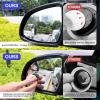 imageLivTee Blind Spot Mirror Oval HD Glass Frameless Convex Rear View Mirror with wide angle Adjustable Stick for Cars SUV and Trucks Pack of 2Fan
