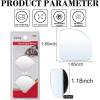 imageLivTee Blind Spot Mirror Oval HD Glass Frameless Convex Rear View Mirror with wide angle Adjustable Stick for Cars SUV and Trucks Pack of 2Fan