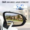 imageLivTee Blind Spot Mirror Oval HD Glass Frameless Convex Rear View Mirror with wide angle Adjustable Stick for Cars SUV and Trucks Pack of 2Rectangle