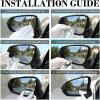 imageLivTee Blind Spot Mirror Oval HD Glass Frameless Convex Rear View Mirror with wide angle Adjustable Stick for Cars SUV and Trucks Pack of 2Rectangle