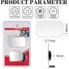 imageLivTee Blind Spot Mirror Oval HD Glass Frameless Convex Rear View Mirror with wide angle Adjustable Stick for Cars SUV and Trucks Pack of 2Rectangle