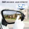 imageLivTee Blind Spot Mirror Oval HD Glass Frameless Convex Rear View Mirror with wide angle Adjustable Stick for Cars SUV and Trucks Pack of 2Rhombus