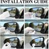 imageLivTee Blind Spot Mirror Oval HD Glass Frameless Convex Rear View Mirror with wide angle Adjustable Stick for Cars SUV and Trucks Pack of 2Round