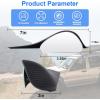imageLivTee Blind Spot Mirror with Side Mirror Rain Guard Carbon Fiber 2in1 Side Mirror Covers Kit with Wide Angle Adjustable Stick for Cars SUV and Trucks Pack of 2With Covers