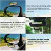 imageLivTee Blind Spot Mirror with Side Mirror Rain Guard Carbon Fiber 2in1 Side Mirror Covers Kit with Wide Angle Adjustable Stick for Cars SUV and Trucks Pack of 2Plus Add