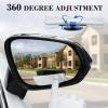 imageLivTee Blind Spot Mirror with Side Mirror Rain Guard Carbon Fiber 2in1 Side Mirror Covers Kit with Wide Angle Adjustable Stick for Cars SUV and Trucks Pack of 2Frameless