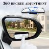 imageLivTee Blind Spot Mirror with Side Mirror Rain Guard Carbon Fiber 2in1 Side Mirror Covers Kit with Wide Angle Adjustable Stick for Cars SUV and Trucks Pack of 2Framed