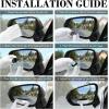 imageLivTee Blind Spot Mirror with Side Mirror Rain Guard Carbon Fiber 2in1 Side Mirror Covers Kit with Wide Angle Adjustable Stick for Cars SUV and Trucks Pack of 2Frameless