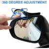 imageLivTee Blind Spot Mirror with Side Mirror Rain Guard Carbon Fiber 2in1 Side Mirror Covers Kit with Wide Angle Adjustable Stick for Cars SUV and Trucks Pack of 2With Covers