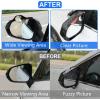 imageLivTee Car Blind Spot Mirror with Side Mirror Rain Guard 2 Pack Carbon Fiber 2in1 Rear View Rain Mirror Covers 360 Drgree Adjustable Convex Mirror Automotive Exterior Accessories