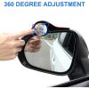 imageLivTee Car Blind Spot Mirror with Side Mirror Rain Guard 2 Pack Carbon Fiber 2in1 Rear View Rain Mirror Covers 360 Drgree Adjustable Convex Mirror Automotive Exterior Accessories