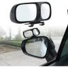 imageLivTee Black Framed Round Blind Spot Mirror HD Glass and Wide Angle Rearview Mirror with Adjustable Stick for Universal Car 2 pcsDoubleLeft