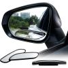 imageLivTee Blind Spot Car Mirror Long Framed HD Glass and ABS Housing Convex Wide Angle Side Rearview Mirrors with Adjustable Stick for Universal Car 2 pcs