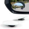 imageLivTee Blind Spot Mirror Oval HD Glass Frameless Convex Rear View Mirror with wide angle Adjustable Stick for Cars SUV and Trucks Pack of 2Oval