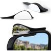 imageLivTee Blind Spot Mirror with Side Mirror Rain Guard Carbon Fiber 2in1 Side Mirror Covers Kit with Wide Angle Adjustable Stick for Cars SUV and Trucks Pack of 2With Covers