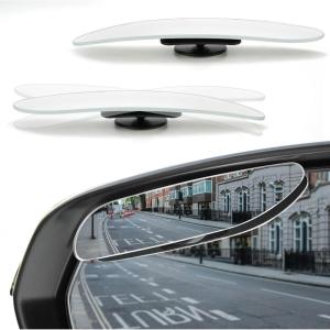 imageLivTee Blind Spot Car Mirror Rectangular HD Glass Frameless Convex Side Mirror Blindspot Reusable 360 Wide Angle Rear View Car Mirrors with Powerful Adjustable Suction Cup  Exterior MirrorsLong