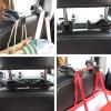 imageLivTee Car Back Seat Headrest Hook 2Pack Car Seat Accessory for Coats Umbrellas Grocery Bags Handbag ampamp More Black