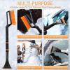 imageLivTee Ice Scraper and Snow Brush for Car Windshield 2475quot Removable Snow Removal Tool Automotive Exterior Accessories and Winter Essentials for Cars Trucks and SUVsOrange325