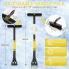 imageLivTee Ice Scraper and Snow Brush for Car Windshield 2475quot Removable Snow Removal Tool Automotive Exterior Accessories and Winter Essentials for Cars Trucks and SUVsOrange32