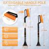 imageLivTee Ice Scraper and Snow Brush for Car Windshield 2475quot Removable Snow Removal Tool Automotive Exterior Accessories and Winter Essentials for Cars Trucks and SUVsOrange325