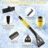 imageLivTee Ice Scraper and Snow Brush for Car Windshield 32quot Extendable Snow Removal Tool with 360 Rotating Brush Automotive Exterior Accessories and Winter Essentials for Cars Trucks and SUVsBlueYellow
