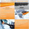 imageLivTee Ice Scraper and Snow Brush for Car Windshield 32quot Extendable Snow Removal Tool with 360 Rotating Brush Automotive Exterior Accessories and Winter Essentials for Cars Trucks and SUVsBlueOrange