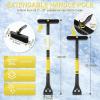 imageLivTee Ice Scraper and Snow Brush for Car Windshield 32quot Extendable Snow Removal Tool with 360 Rotating Brush Automotive Exterior Accessories and Winter Essentials for Cars Trucks and SUVsBlueYellow