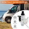 imageLivTee 31705 RV Toilet Tank Replacement Kit RV Toilet Parts Toilet Water Valve Fits for Thetford AquaMagic V High and Low Models