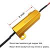 imageLivTee 4Pcs 50W 6ohm Load Resistors  Fix LED Bulb Fast Hyper Flash Turn Signal Blink Error Code