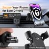 imageLivTee Car Phone Mount for Your Car Vent with Clamp Head Cell Phone Holder Universal Automobile Phone Mount Fit for iPhone Android and All Smartphone