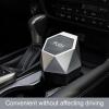 imageLivTee Car Trash Can with Lid Diamond Design Small Automatic Portable Trash Can with 2PCS Car Purse Hook for Purses and Bags Car Interior Accessories for Women Men BlackSilver