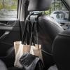 imageLivTee Car Trash Can with Lid Diamond Design Small Automatic Portable Trash Can with 2PCS Car Purse Hook for Purses and Bags Car Interior Accessories for Women Men BlackSilver