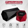 imageLivTee Car Trash Can with Lid Diamond Design Small Automatic Portable Trash Can with 2PCS Car Purse Hook for Purses and Bags Car Interior Accessories for Women Men BlackRed