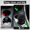 imageLivTee Car Trash Can with Lid Diamond Design Small Automatic Portable Trash Can with 2PCS Car Purse Hook for Purses and Bags Car Interior Accessories for Women Men BlackBlack