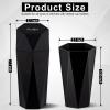 imageLivTee Car Trash Can with Lid Diamond Design Small Automatic Portable Trash Can with 2PCS Car Purse Hook for Purses and Bags Car Interior Accessories for Women Men BlackBlack