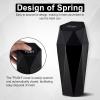 imageLivTee Car Trash Can with Lid Diamond Design Small Automatic Portable Trash Can with 2PCS Car Purse Hook for Purses and Bags Car Interior Accessories for Women Men BlackBlack
