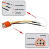 imageLivTee Ceramic H4 9003 HB2 Headlight Connector with 3 Adapter Wiring Harness Socket Wire for H4 Relay Harness Headlights or Fog Lights Fix UnStandard H4 Plug Pins