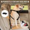 imageLivTee Dog Seat Belt for Car 2 Packs Set Retractable Dog Car Harness Adjustable and Comfortable Dog Car Seatbelt Leash Elastic Nylon Pet Safety Seatbelts for Vehicles Dog Accessories for CarBlack
