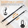 imageLivTee Dog Seat Belt for Car 2 Packs Set Retractable Dog Car Harness Adjustable and Comfortable Dog Car Seatbelt Leash Elastic Nylon Pet Safety Seatbelts for Vehicles Dog Accessories for CarBlack